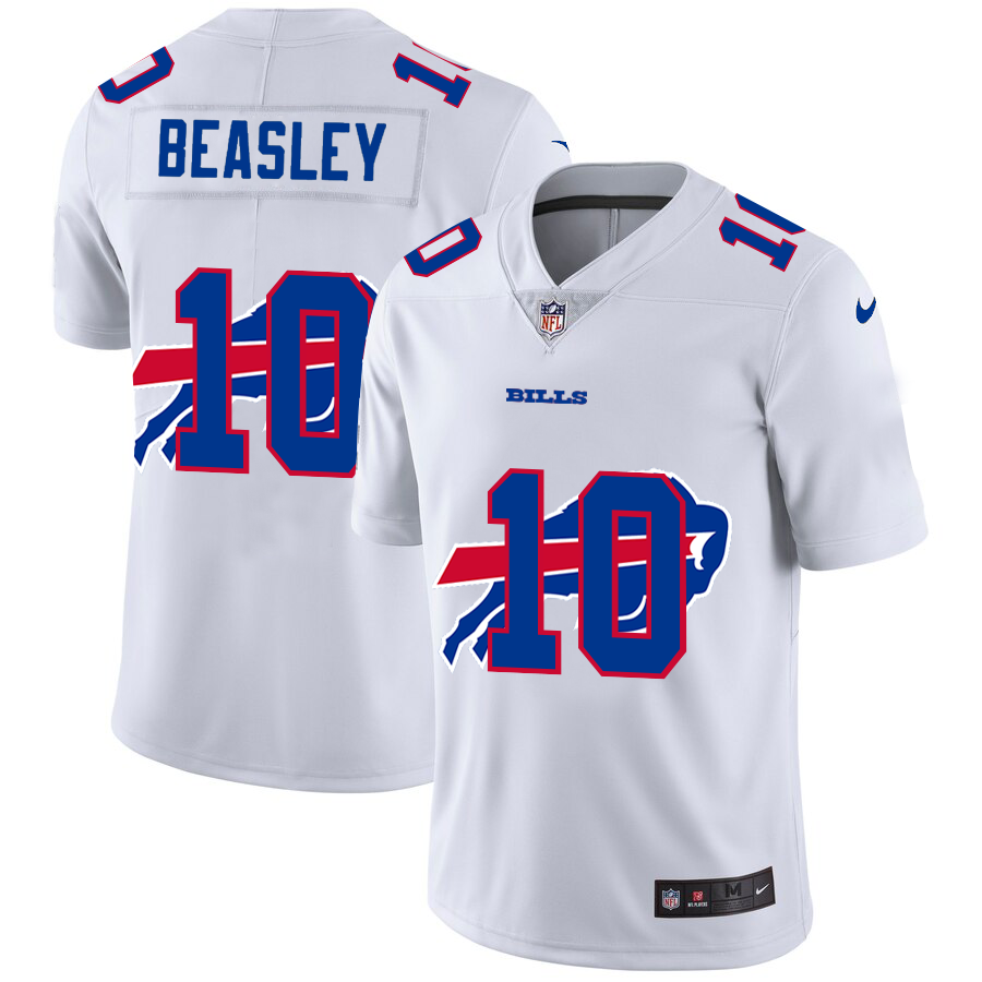 Buffalo Bills #10 Cole Beasley White Men's Nike Team Logo Dual Overlap Limited NFL Jersey