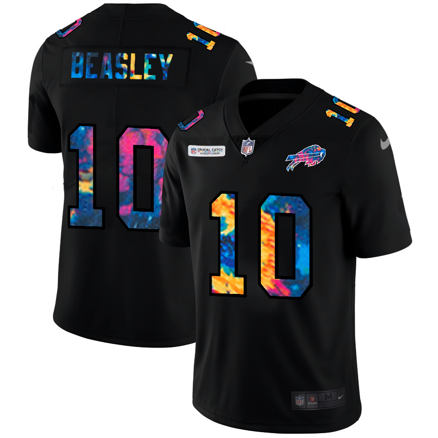 Buffalo Bills #10 Cole Beasley Men's Nike Multi-Color Black 2020 NFL Crucial Catch Vapor Untouchable Limited Jersey
