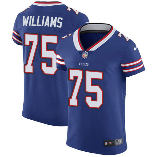 Nike Bills #75 Daryl Williams Royal Blue Team Color Men's Stitched NFL Vapor Untouchable Elite Jersey
