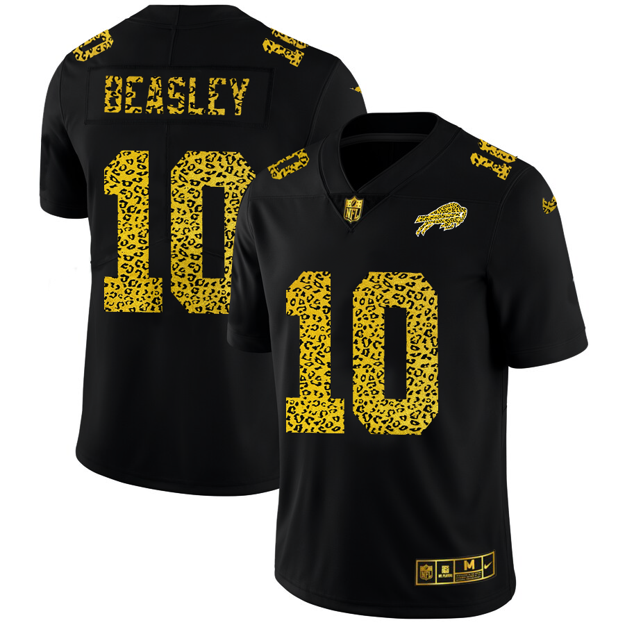Buffalo Bills #10 Cole Beasley Men's Nike Leopard Print Fashion Vapor Limited NFL Jersey Black