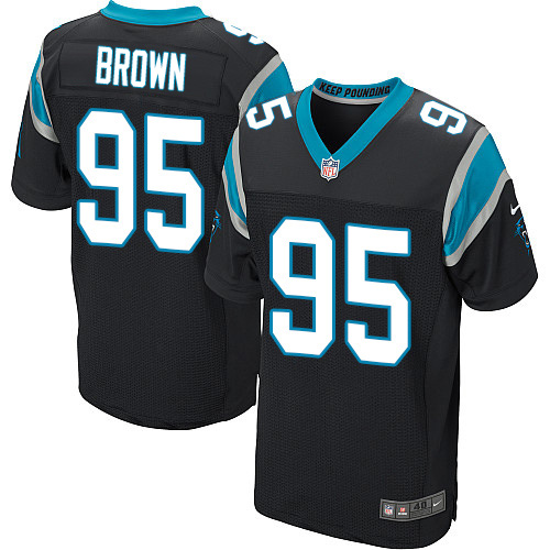 Nike Panthers #95 Derrick Brown Black Team Color Men's Stitched NFL Vapor Untouchable Elite Jersey