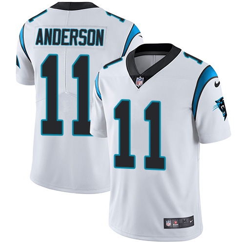 Nike Panthers #11 Robby Anderson White Men's Stitched NFL Vapor Untouchable Limited Jersey