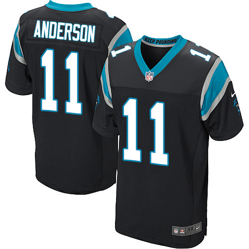 Nike Panthers #11 Robby Anderson Black Team Color Men's Stitched NFL Vapor Untouchable Elite Jersey
