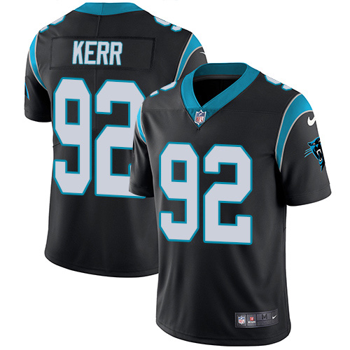 Nike Panthers #92 Zach Kerr Black Team Color Men's Stitched NFL Vapor Untouchable Limited Jersey