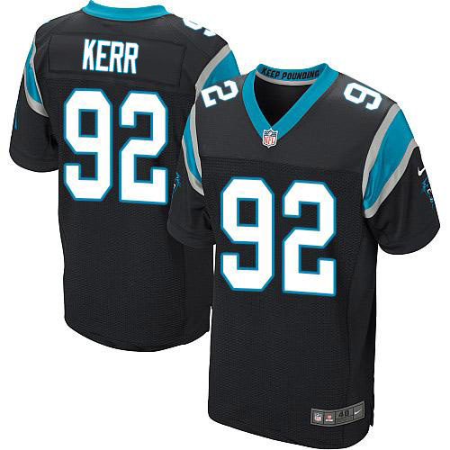 Nike Panthers #92 Zach Kerr Black Team Color Men's Stitched NFL Vapor Untouchable Elite Jersey