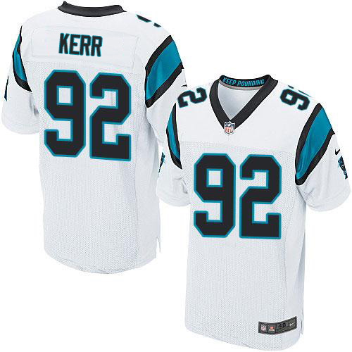 Nike Panthers #92 Zach Kerr White Men's Stitched NFL New Elite Jersey