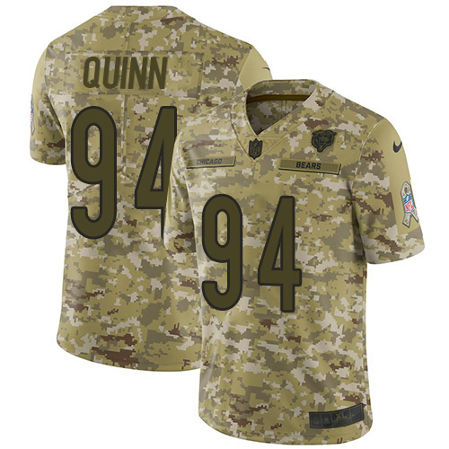 Nike Bears #94 Robert Quinn Camo Men's Stitched NFL Limited 2018 Salute To Service Jersey