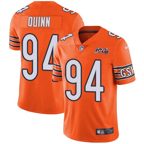 Nike Bears #94 Robert Quinn Orange Men's Stitched NFL Limited Rush 100th Season Jersey