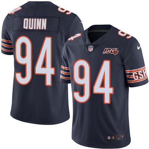 Nike Bears #94 Robert Quinn Navy Blue Team Color Men's Stitched NFL 100th Season Vapor Untouchable Limited Jersey Nike Bears #94 Robert Quinn Navy Blue Team Color Men's Stitched NFL 100th Season Vapor Untouchable Limited Jersey