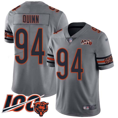 Nike Bears #94 Robert Quinn Silver Men's Stitched NFL Limited Inverted Legend 100th Season Jersey