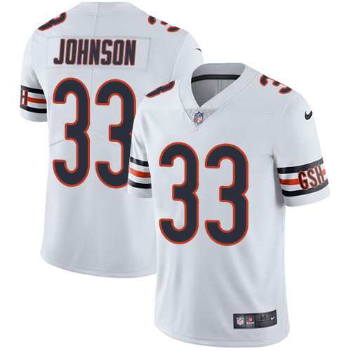 Nike Bears #33 Jaylon Johnson White Men's Stitched NFL Vapor Untouchable Limited Jersey