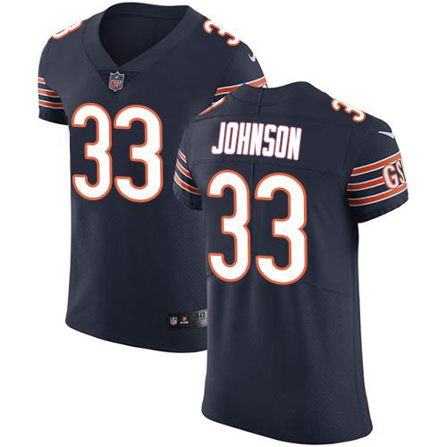 Nike Bears #33 Jaylon Johnson Navy Blue Team Color Men's Stitched NFL Vapor Untouchable Elite Jersey