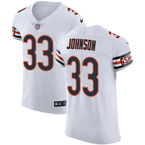 Nike Bears #33 Jaylon Johnson White Men's Stitched NFL New Elite Jersey