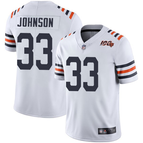 Nike Bears #33 Jaylon Johnson White Alternate Men's Stitched NFL Vapor Untouchable Limited 100th Season Jersey