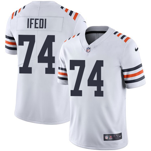 Nike Bears #74 Germain Ifedi White Men's 2019 Alternate Classic Stitched NFL Vapor Untouchable Limited Jersey