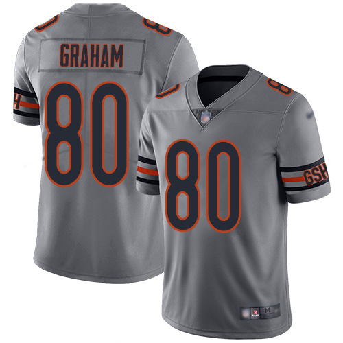 Nike Bears #80 Jimmy Graham Silver Men's Stitched NFL Limited Inverted Legend Jersey