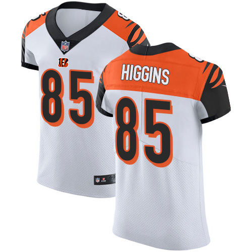 Nike Bengals #85 Tee Higgins White Men's Stitched NFL New Elite Jersey