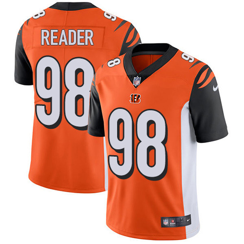 Nike Bengals #98 D.J. Reader Orange Alternate Men's Stitched NFL Vapor Untouchable Limited Jersey