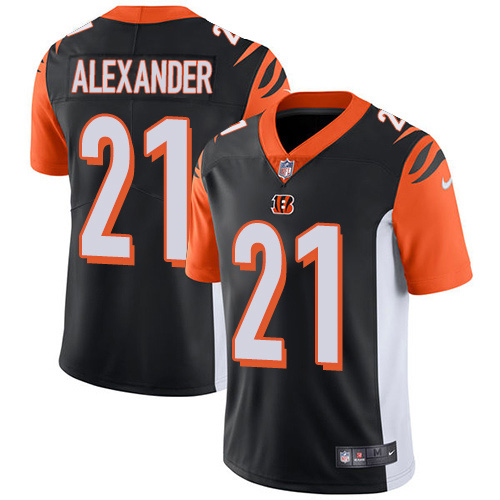 Nike Bengals #21 Mackensie Alexander Black Team Color Men's Stitched NFL Vapor Untouchable Limited Jersey