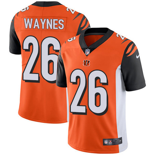 Nike Bengals #26 Trae Waynes Orange Alternate Men's Stitched NFL Vapor Untouchable Limited Jersey