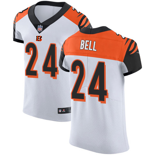 Nike Bengals #24 Vonn Bell White Men's Stitched NFL New Elite Jersey
