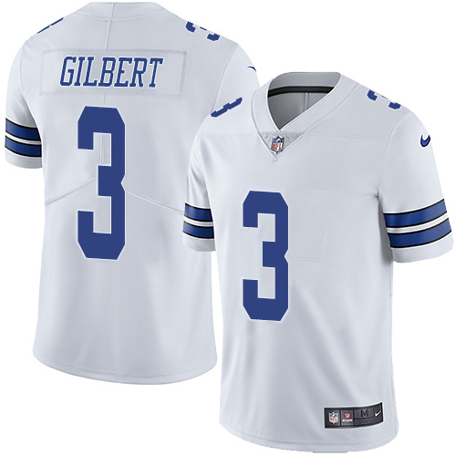 Nike Cowboys #3 Garrett Gilbert White Men's Stitched NFL Vapor Untouchable Limited Jersey