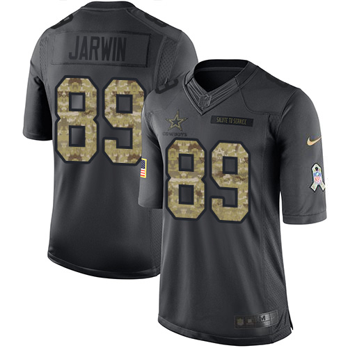 Nike Cowboys #89 Blake Jarwin Black Men's Stitched NFL Limited 2016 Salute to Service Jersey
