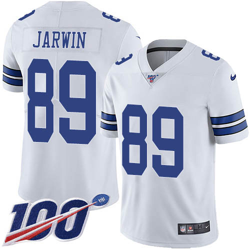 Nike Cowboys #89 Blake Jarwin White Men's Stitched NFL 100th Season Vapor Untouchable Limited Jersey
