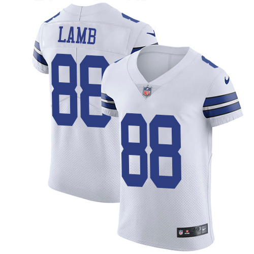 Nike Cowboys #88 CeeDee Lamb White Men's Stitched NFL New Elite Jersey