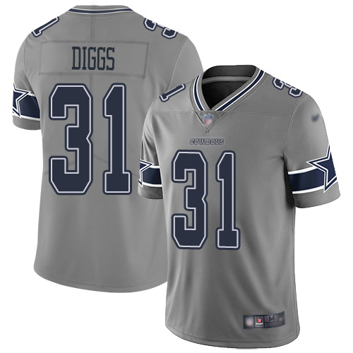 Nike Cowboys #31 Trevon Diggs Gray Men's Stitched NFL Limited Inverted Legend Jersey