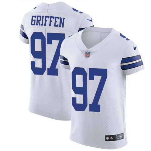 Nike Cowboys #97 Everson Griffen White Men's Stitched NFL New Elite Jersey