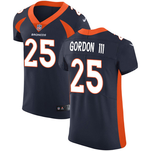 Nike Broncos #25 Melvin Gordon III Navy Blue Alternate Men's Stitched NFL New Elite Jersey
