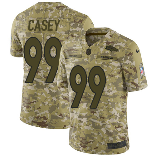 Nike Broncos #99 Jurrell Casey Camo Men's Stitched NFL Limited 2018 Salute To Service Jersey