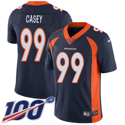 Nike Broncos #99 Jurrell Casey Navy Blue Alternate Men's Stitched NFL 100th Season Vapor Untouchable Limited Jersey