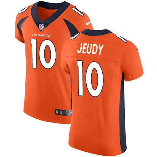 Nike Broncos #10 Jerry Jeudy Orange Team Color Men's Stitched NFL Vapor Untouchable Elite Jersey