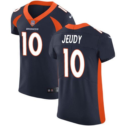 Nike Broncos #10 Jerry Jeudy Navy Blue Alternate Men's Stitched NFL New Elite Jersey
