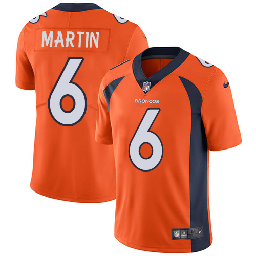 Nike Broncos #6 Sam Martin Orange Team Color Men's Stitched NFL Vapor Untouchable Limited Jersey Nike Broncos #6 Sam Martin Orange Team Color Men's Stitched NFL Vapor Untouchable Limited Jersey