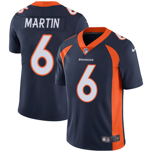 Nike Broncos #6 Sam Martin Navy Blue Alternate Men's Stitched NFL Vapor Untouchable Limited Jersey