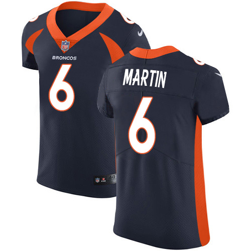 Nike Broncos #6 Sam Martin Navy Blue Alternate Men's Stitched NFL New Elite Jersey