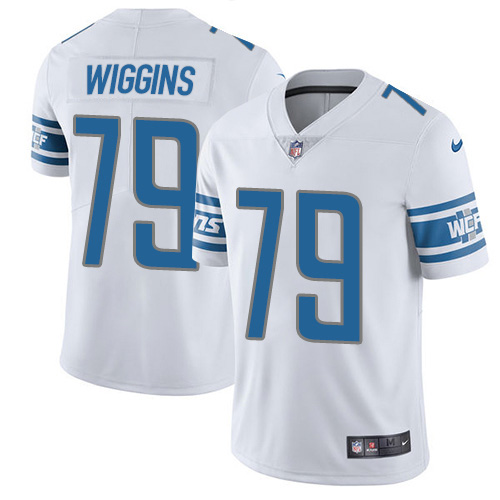 Nike Lions #79 Kenny Wiggins White Men's Stitched NFL Vapor Untouchable Limited Jersey