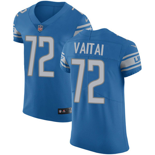 Nike Lions #72 Halapoulivaati Vaitai Blue Team Color Men's Stitched NFL Vapor Untouchable Elite Jersey Nike Lions #72 Halapoulivaati Vaitai Blue Team Color Men's Stitched NFL Vapor Untouchable Elite Jersey