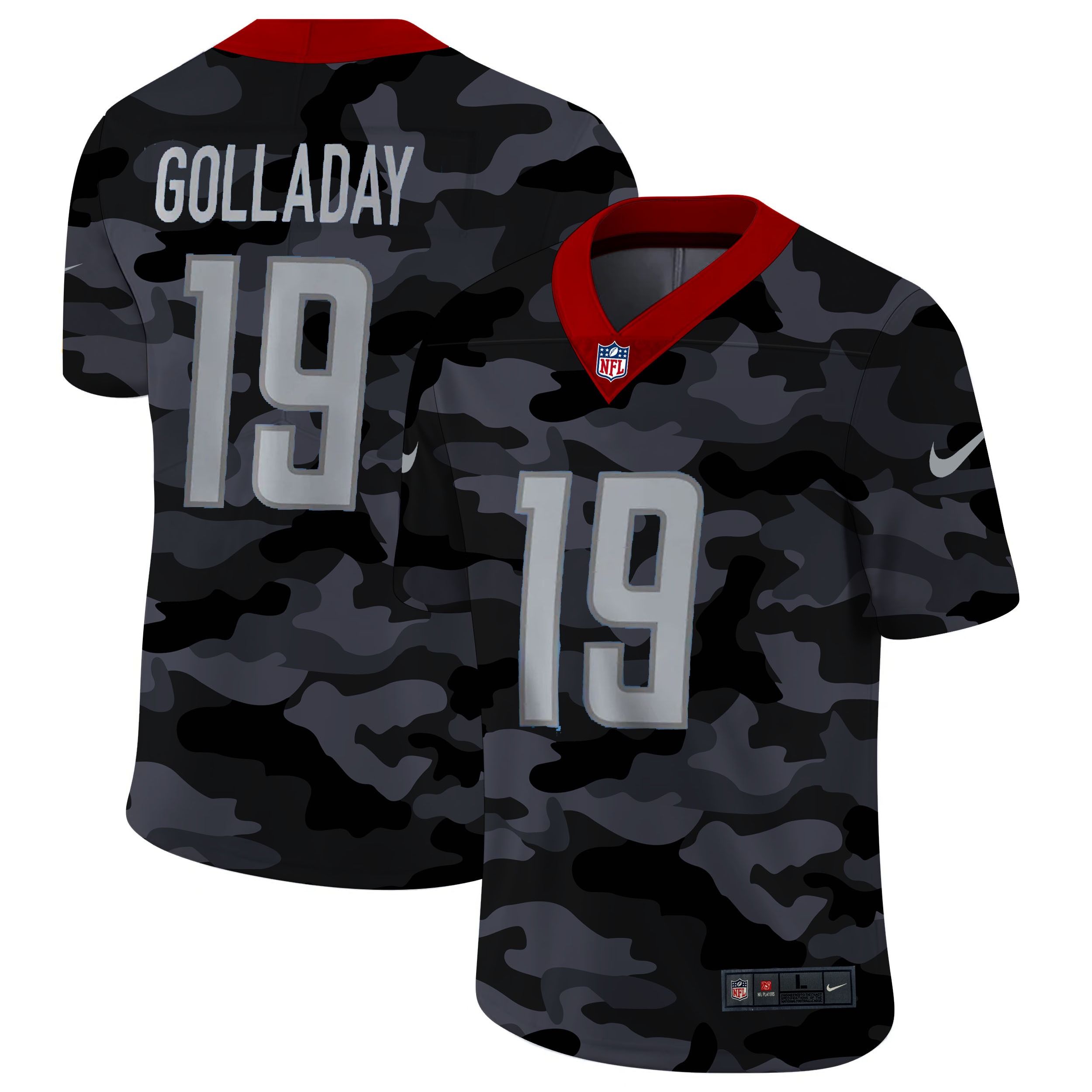 Detroit Lions #19 Kenny Golladay Men's Nike 2020 Black CAMO Vapor Untouchable Limited Stitched NFL Jersey