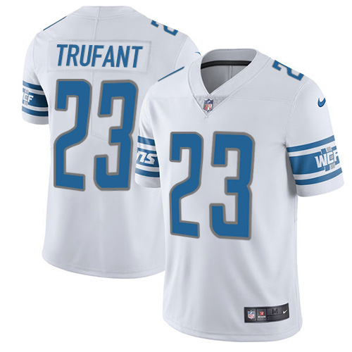 Nike Lions #23 Desmond Trufant White Men's Stitched NFL Vapor Untouchable Limited Jersey