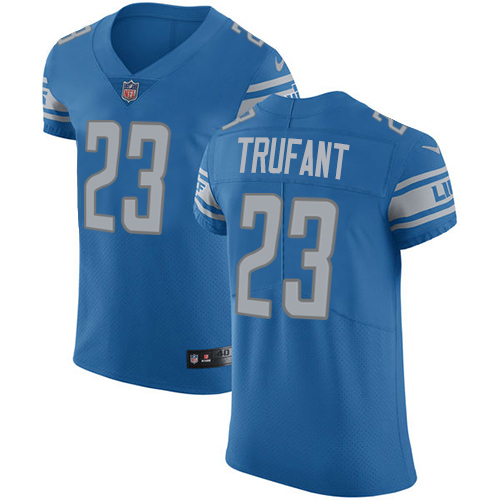 Nike Lions #23 Desmond Trufant Blue Team Color Men's Stitched NFL Vapor Untouchable Elite Jersey