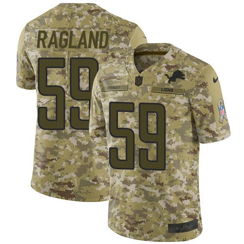 Nike Lions #59 Reggie Ragland Camo Men's Stitched NFL Limited 2018 Salute To Service Jersey Nike Lions #59 Reggie Ragland Camo Men's Stitched NFL Limited 2018 Salute To Service Jersey