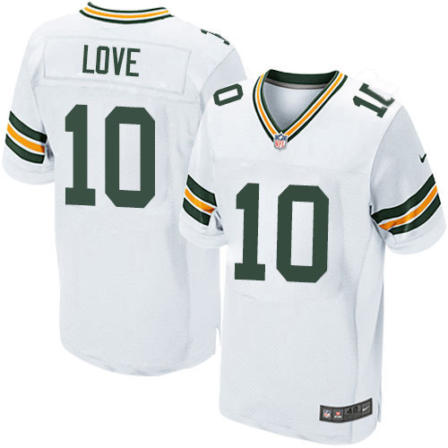 Nike Packers #10 Jordan Love White Men's Stitched NFL New Elite Jersey