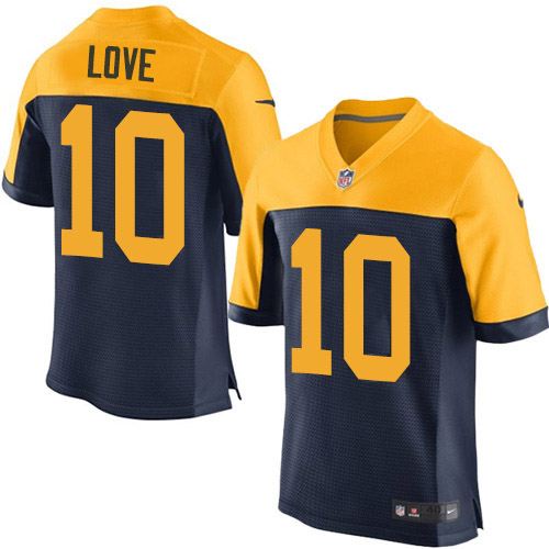 Nike Packers #10 Jordan Love Navy Blue Alternate Men's Stitched NFL New Elite Jersey