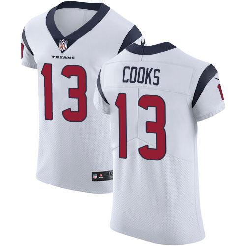 Nike Texans #13 Brandin Cooks White Men's Stitched NFL New Elite Jersey