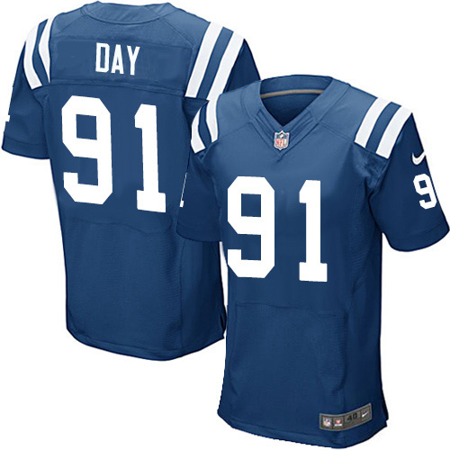 Nike Colts #91 Sheldon Day Royal Blue Team Color Men's Stitched NFL Vapor Untouchable Elite Jersey