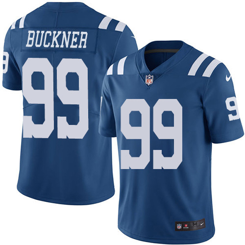 Nike Colts #99 DeForest Buckner Royal Blue Men's Stitched NFL Limited Rush Jersey